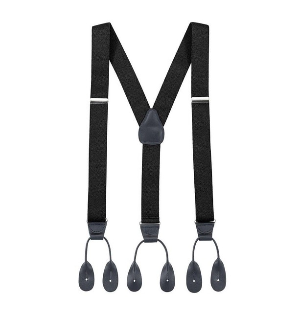 Mens Button Hole Suspenders YBack Adjustable Reg. 46" Tuxedo Suspenders eBay
