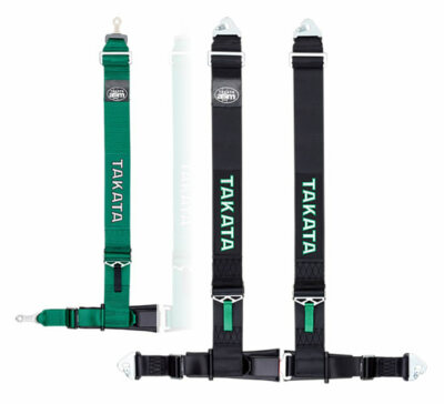 TAKATA RACING HARNESS 4P SEAT BELT DRIFT III SNAP/SNAP GREEN RH 70502-H2