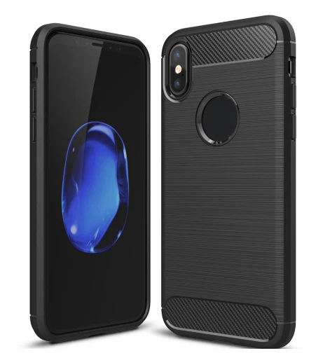 Nueva Funda iPhone X, XS, Diseño Fibra de Carbono Antigolpes Estilo Duradero Foto 2 de 4