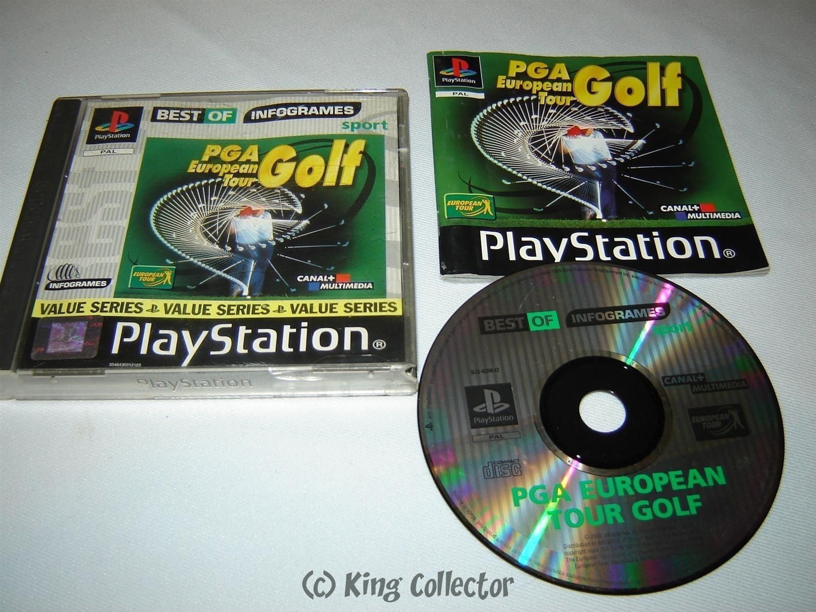 Jeu Playstation - PGA European Tour Golf (Best Of) - PS1