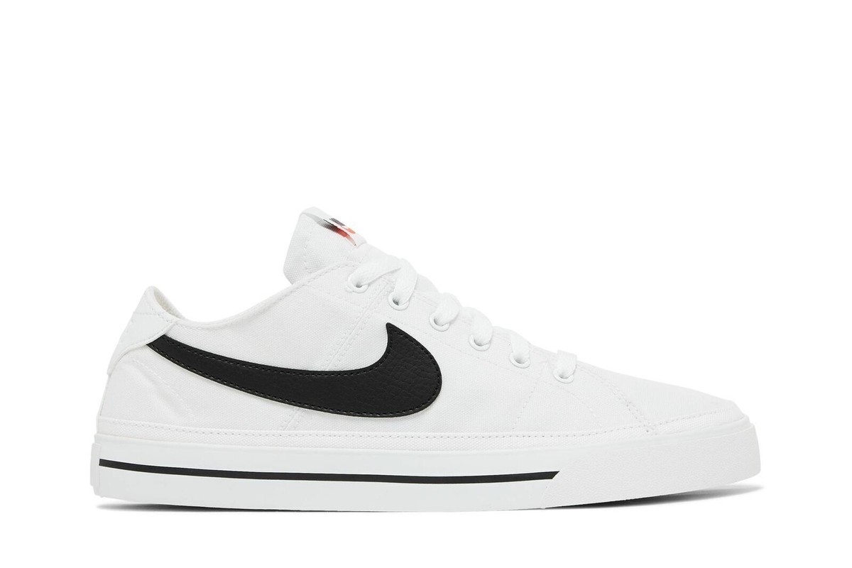 Size 9 - Nike Court Legacy Canvas White Black for sale  display picture 1