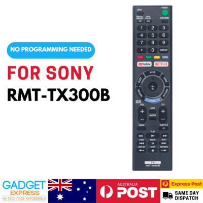 RMT-TX300B For Sony TV Replacement Infrared Remote Control