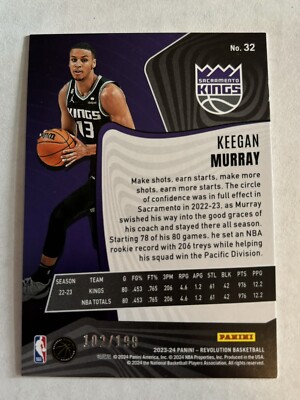 keegan murray199枚限定 2023-24 Panini Revolution /199 Keegan Murray #32 Sacramento Kings