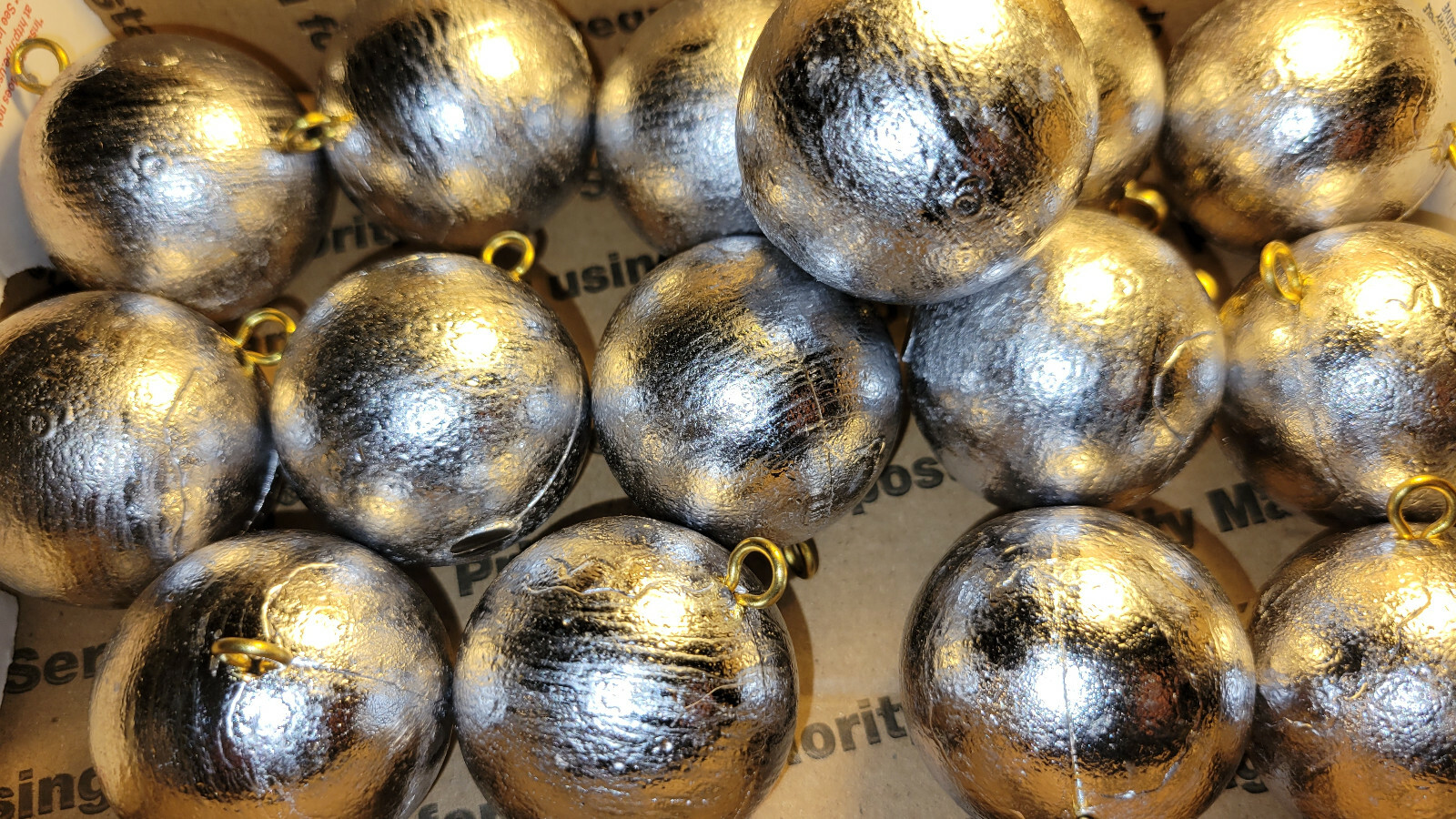 15) 16 oz (1lb) Cannonball Sinkers – Lead Fishing Weights – Free - Main Image