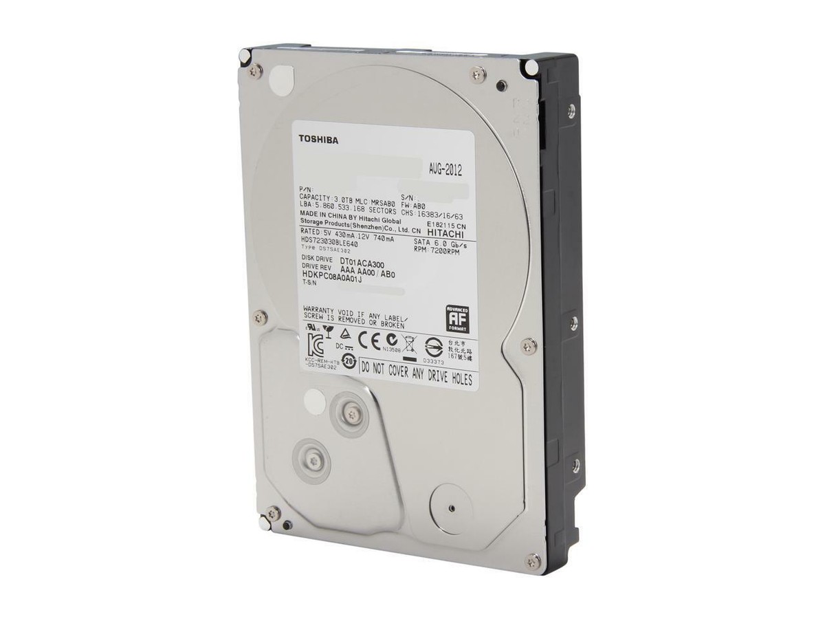 東芝 3TB 3.5インチ DT01ABA300V（2台セット） 東芝 DT01ABA300 [3TB