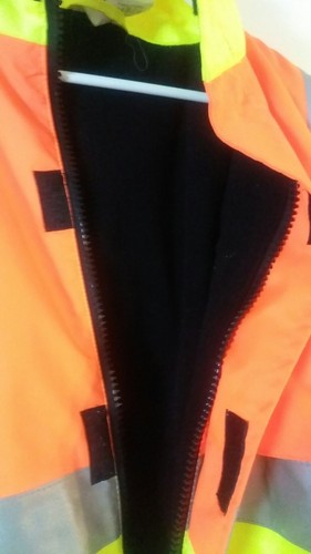 DSP Dicke Safety Jacket inslate #j3200 ANSI Class 2-3 size yellow orange - Picture 4 of 6