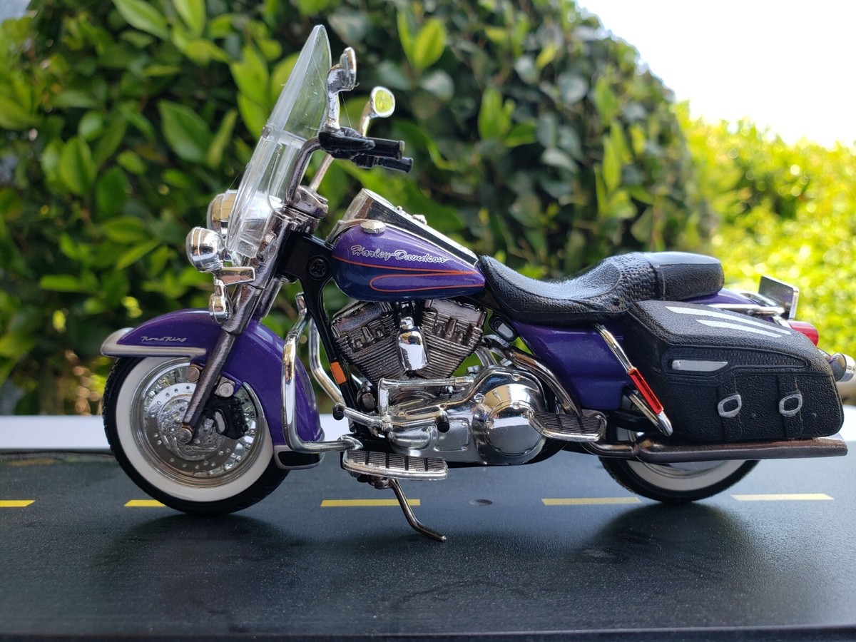 1/18 Diecast 2003 Harley Davidson Road King By Ertl In Purple | eBay