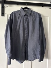 Express Men's Fitted Size XL 17-17.5 Long-Sleeve Shirt