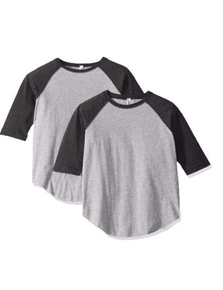 Cotton Blend 3/4 Sleeve Unisex Kids' Tops & T-Shirts
