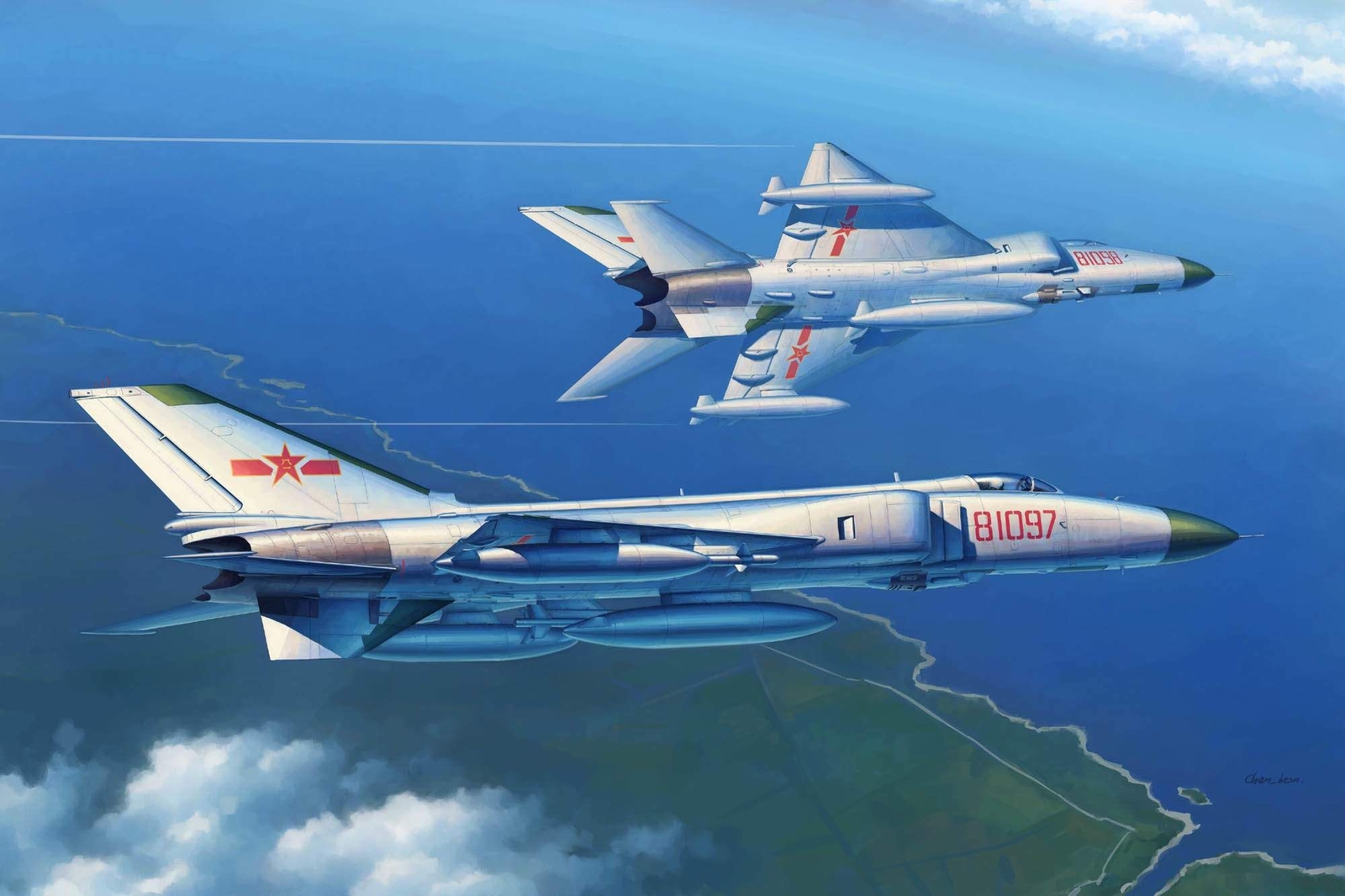 Trumpeter 02845 - 1:48 PLA J-8IIB Fighter - New