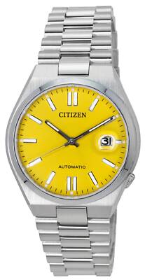 Citizen Tsuyosa Edelstahl Gelbes Zifferblatt Automatisch NJ0150