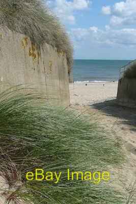 Foto 6x4 Strandzugang bei Winterton Ness East Somerton die Betonwände c2008
