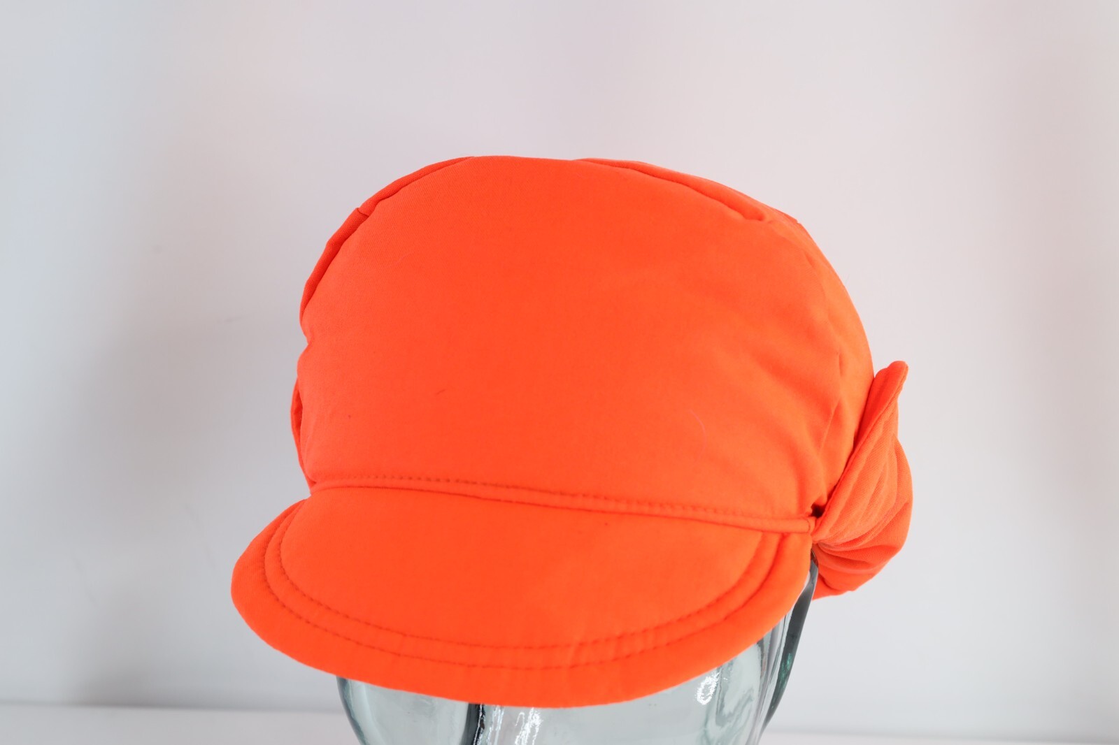 Vtg 90s Goretex Fleece Lined Insulated Short Bill Hunting Hat Blaze