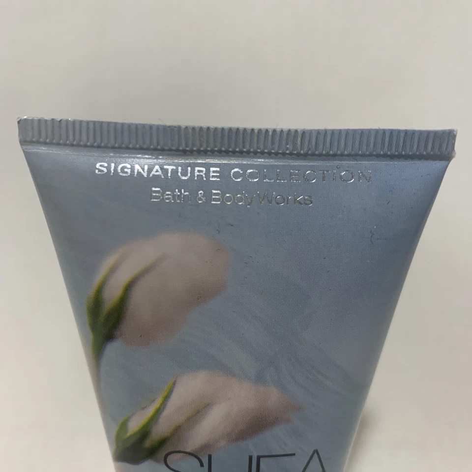 Crema hidratante de manos de algodón Bath & Body Works Shea Cashmere Sea Island 2,5 oz Foto 4 de 4