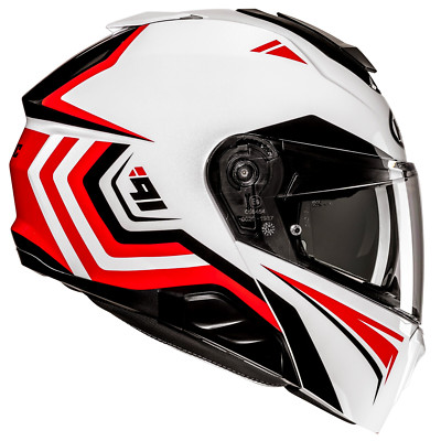 HJC i91 Tricus Modular Sunscreen Motorcycle Helmet Red S M L XL 2XL DOT USA BK