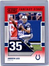 2017 Panini Score Football Andrew Luck #1 Fantasy Stars RED! Colts