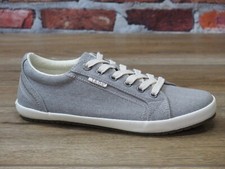 Women's Taos Star Casual Sneaker Grey Wash Canvas 12844-GRY MED WIDE