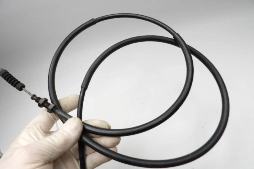 Honda CB650SC Nighthawk 1982 cable de embrague original y tuerca de ajuste y cubierta de goma Foto 4 de 4