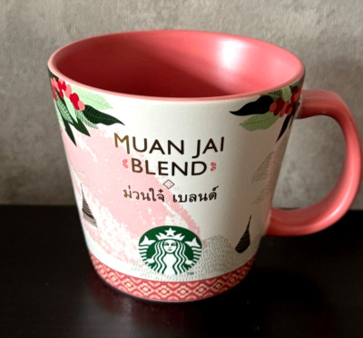 SELTEN NEU verpackt schöne Starbucks Thailand Muan Jai Mischung Keramik Tasse/Tasse