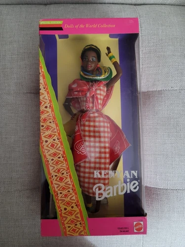 VTG 1993 Vintage Kenyan Barbie Dolls of the World Collection #11181 NRFB