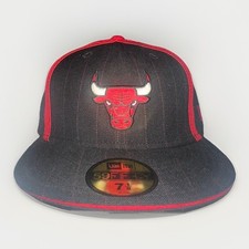 Authentic New Era 9FIFTY Chicago Bulls Snapback Cap 7 1/8 Black/Red NBA