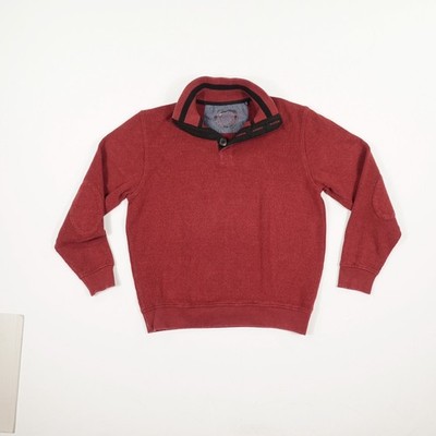 C. COMBERTI Herren Troyer Gr L / 52 Bordeaux Pullover Strick Langarm Baumwolle