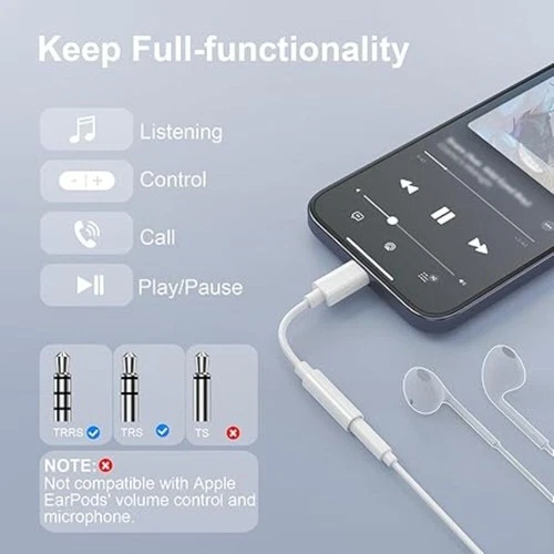 USB-C Typ C auf 3,5mm AUX Kopfhörer Klinke Adapter Set für iPhone 16/Android Handy - Bild 11 von 30