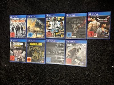 PS4 Spiele Bundle | 9 Spiele | GTA V, Skyrim, Ac Origins, COD, Yakuza