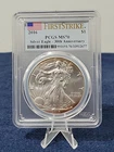 2016 $1 American Silver Eagle PCGS MS70 First Strike 30th Anniversary Toning