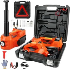 5T 12V Electric Hydraulic Car Floor Jack Impact Wrench Inflator Pump Portable