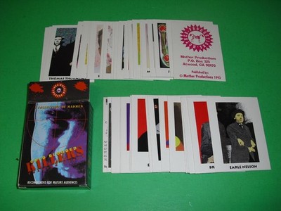 Cold Blooded Killers Trading Cards complete set! Madmen Collection Mother Prod.