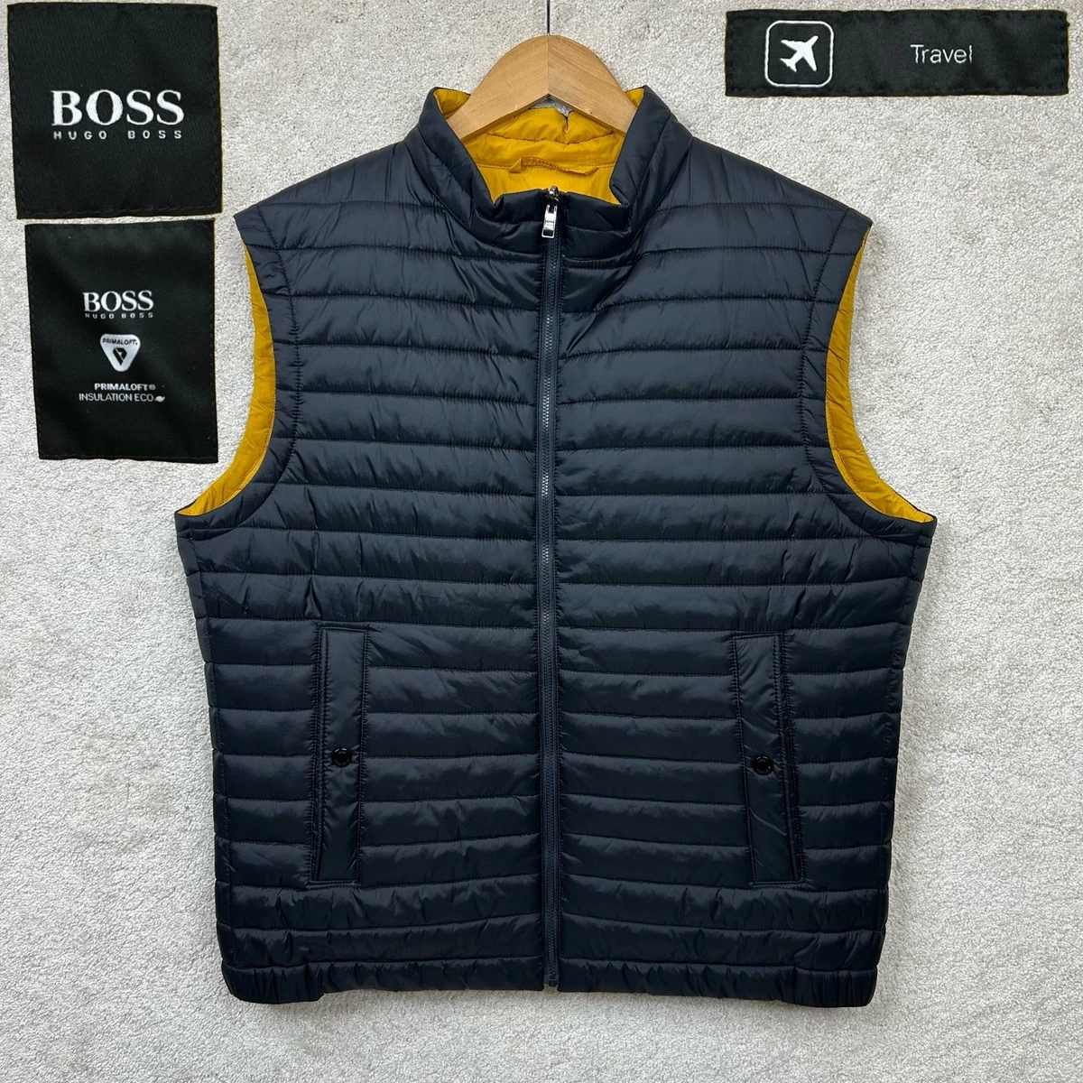 HUGO BOSS Yellow Regular Size Coats, Jackets & Vests for Men for