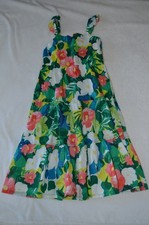 Gymboree Sundress Tropical Print Ruffled Strap Fully Lined Girls Size 8 NWT