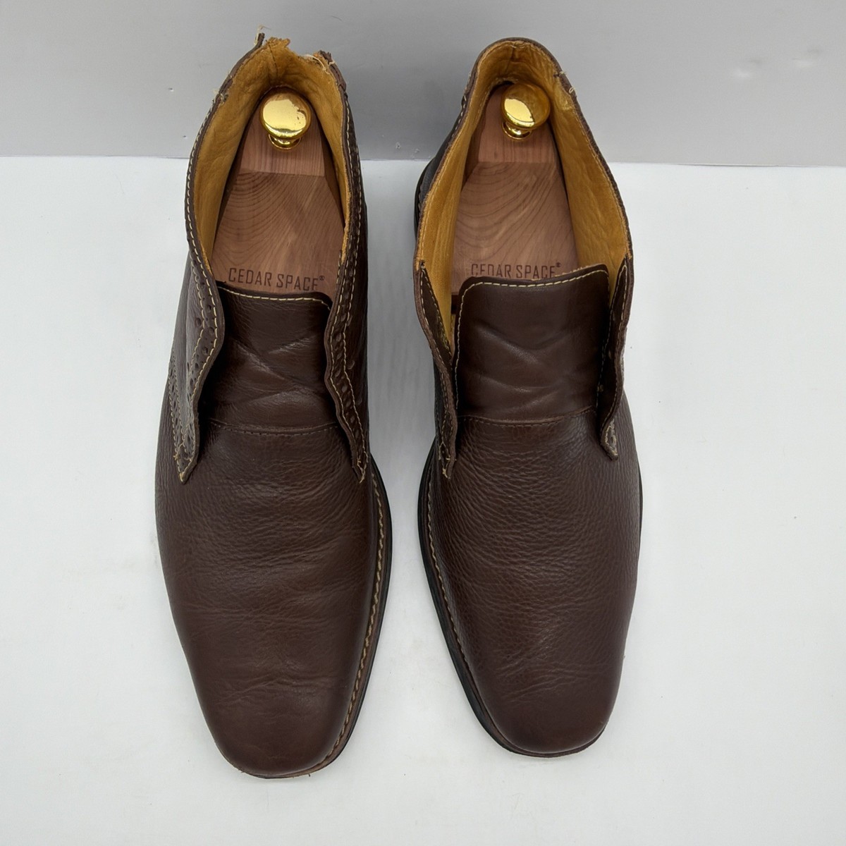 Sandro Moscoloni Brown Pebbled Leather Chukka 17690 Comfort Soft and Gel 11 D View 2