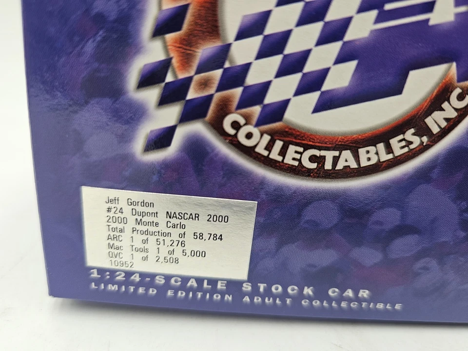 Chevrolet Monte Carlo Limited Jeff Gordon 2000 Dupont #24 acción diecast 1/24 Foto 2 de 4