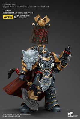 Joytoy Warhammer Space Wolves Legion Praetor w/ Power Axe & Combat Shield 1/18