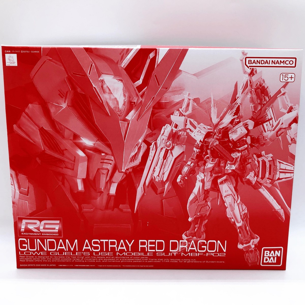 RG 1/144 Gundam Astray Red Dragon MBF-P02 Model Kit Premium Bandai