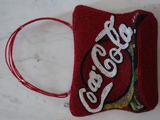 Vintage Coca Cola Red Beaded Purse