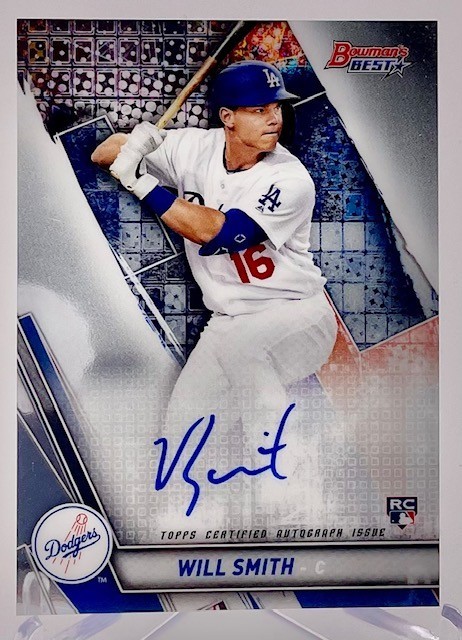 Dodgers Will Smith 2019 Bowman's Best No.B19-WS Autographed Rookie Single Card