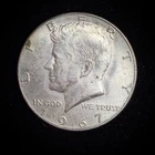 40% Silver 1967 Kennedy Half Dollar - Circulated Condition - 06-76