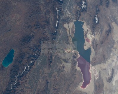 BEAR LAKE AND GREAT SALT LAKE AERIAL VIEW 2025 8X10 PHOTO
