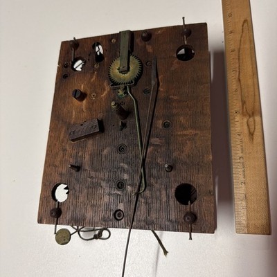 Antique Vintage Jeromes & Darrow Ogee wall Clock weight driven Movement / parts