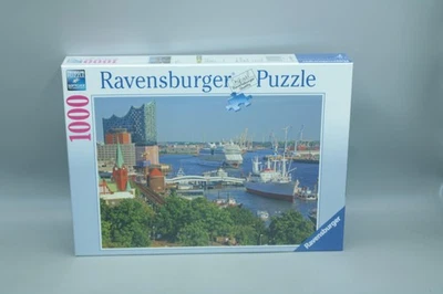🧩NEU: Hamburg Hafen an der Elbe Puzzle Ravensburger 1000 Teile jigsaw 🧩 - Bild 1 von 4