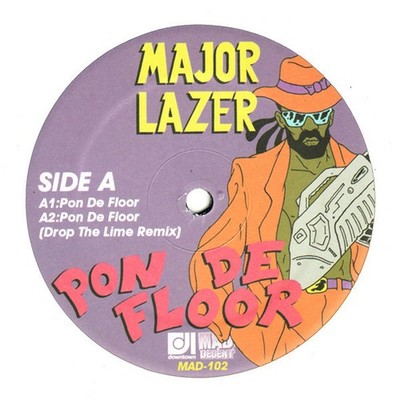 Major Lazer - Pon De Floor (Vinyl 12'' - 2009 - US - Original)