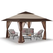 Crown Shades Canopy with Screen Kit 9.25 ft. H X 10 ft. W X 10 ft. L