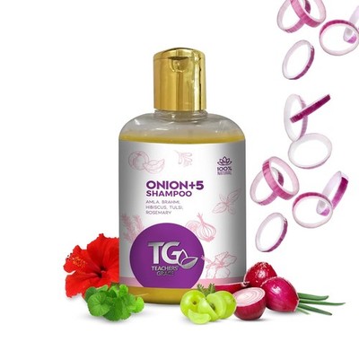 Teachers' Grace Ayurveda Onion+5 Shampoo Für Alle Haartypen 250 ml