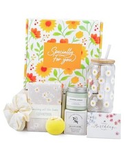 Birthday Gifts for Women Teen Girls, Sending Sunshine Gift Basket 9PCS for