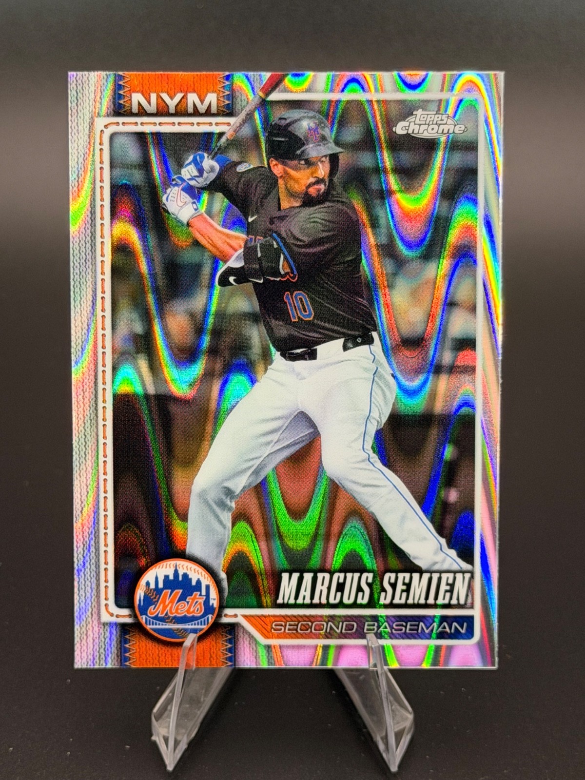 2026 Topps Chrome Marcus Semien Raywave Refractor #281 Mets