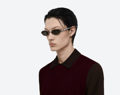 Gentle Monster Cali 02 Oval Silver Metal Sunglasses Black Lenses 2025 Fall
