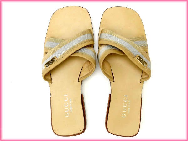 GUCCI Sandals Beige Ladies Brand High Brand Vintage thumbnail 2